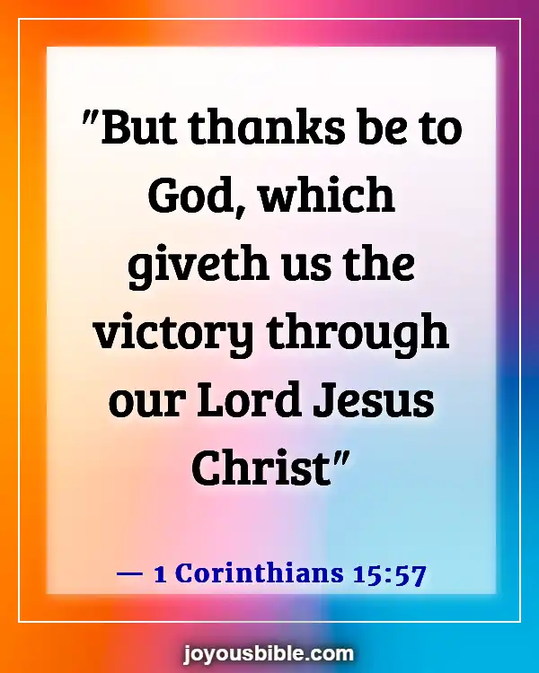 Bible Verses On Assurance Of Victory (1 Corinthians 15:57)