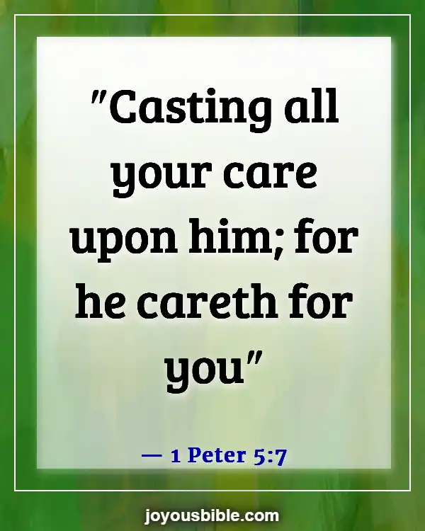 Bible Verses About Youth Serving God (1 Peter 5:7)