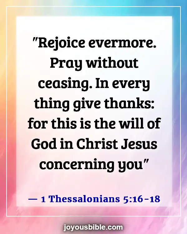 Bible Verses For Business Dedication (1 Thessalonians 5:16-18)