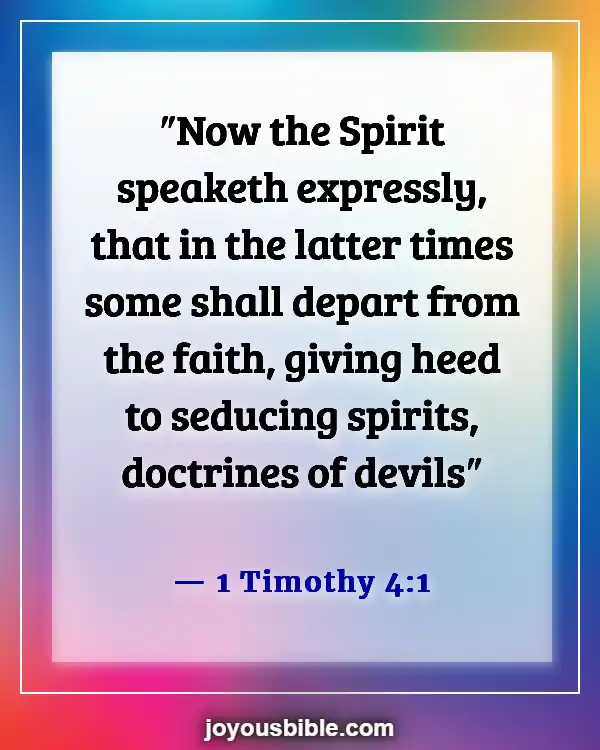 Bible Verses About Deception In The Last Days (1 Timothy 4:1)