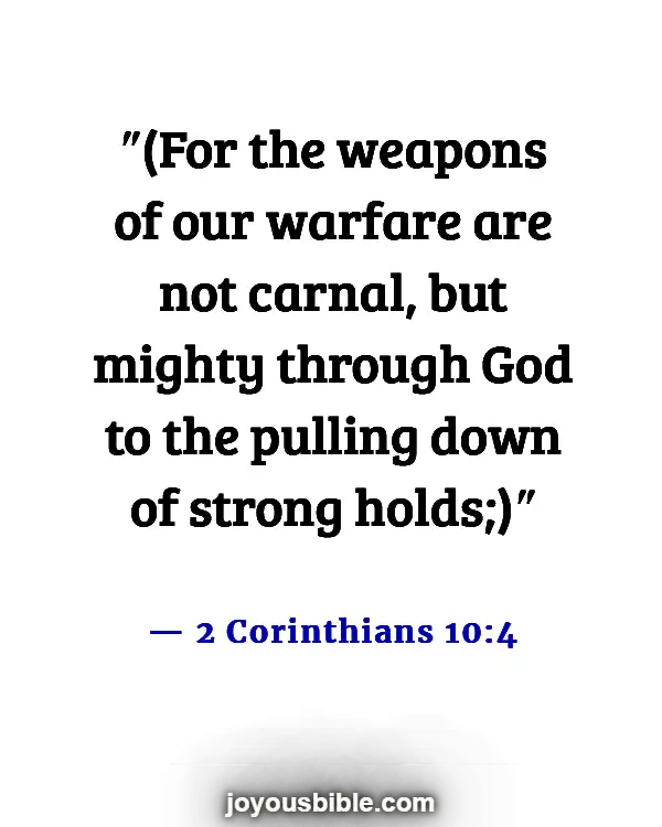 Bible Verses Against Spiritual Attack (2 Corinthians 10:4)