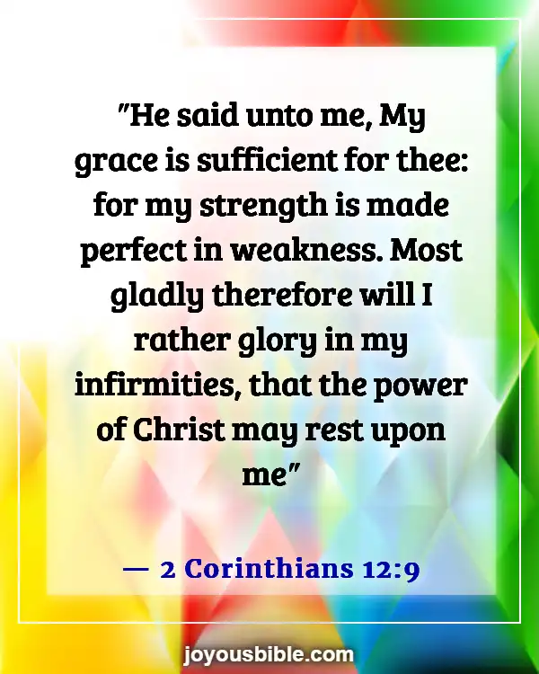 Bible Verses About Human Being Imperfect (2 Corinthians 12:9)