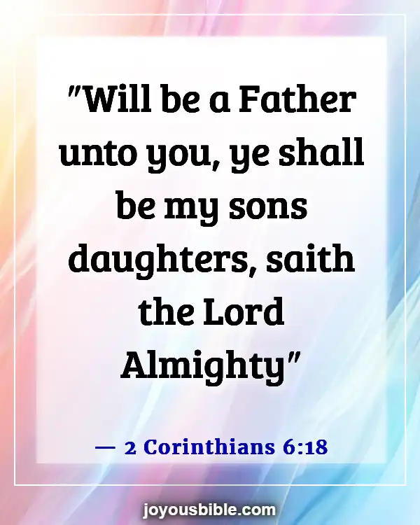 Bible Verses About Adoption Into God's Family (2 Corinthians 6:18)