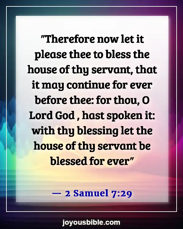 Bible Verses To Protect Your Family From Evil (2 Samuel 7:29)