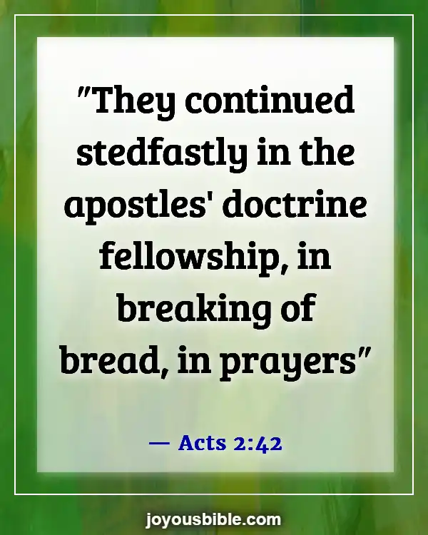 Bible Verses About Fellowship With Other Believers (Acts 2:42)