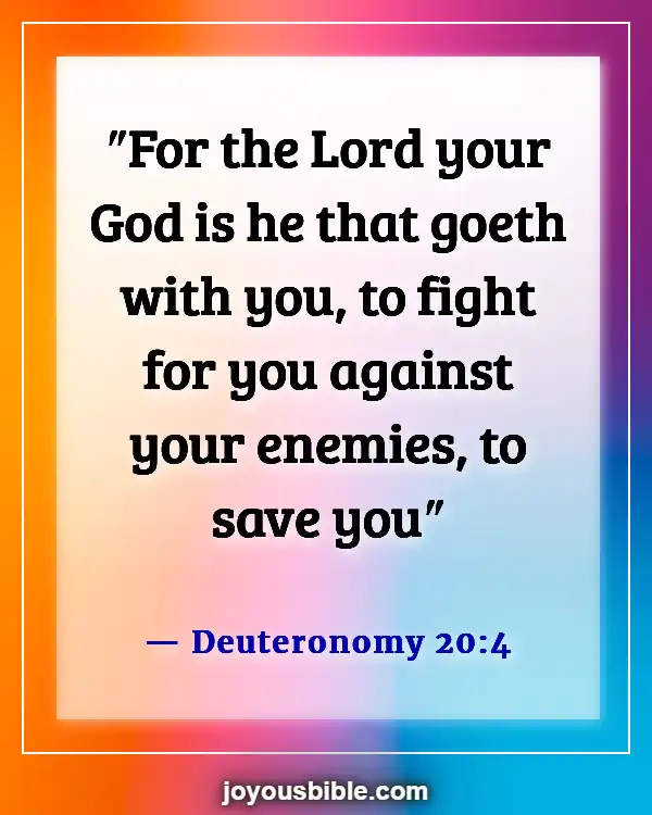 Bible Verses About God Is Fighting Our Battles (Deuteronomy 20:4)