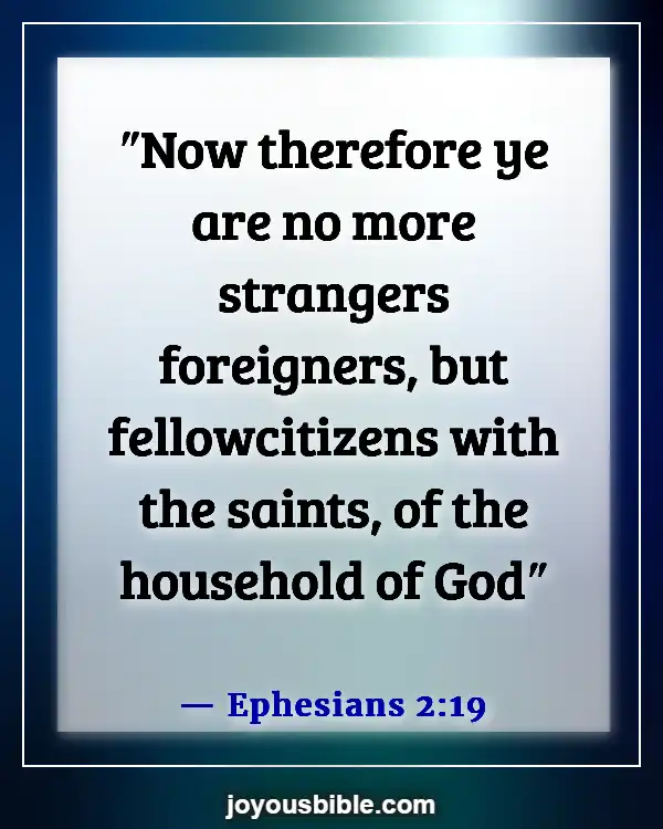 Bible Verses About Adoption Into God's Family (Ephesians 2:19)