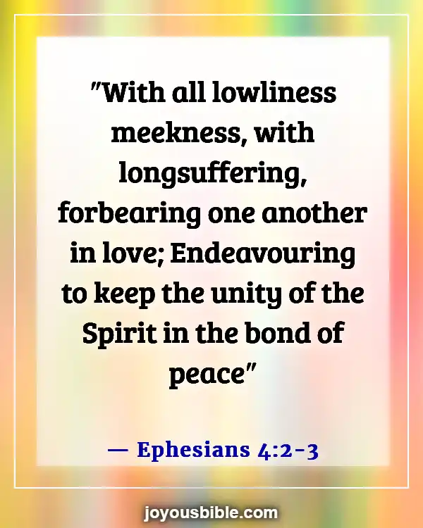 Bible Verses About Blessed Are The Peacemakers (Ephesians 4:2-3)