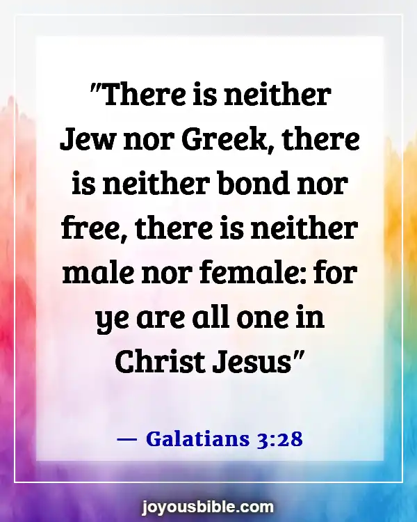 Bible Verses About Accepting Others (Galatians 3:28)