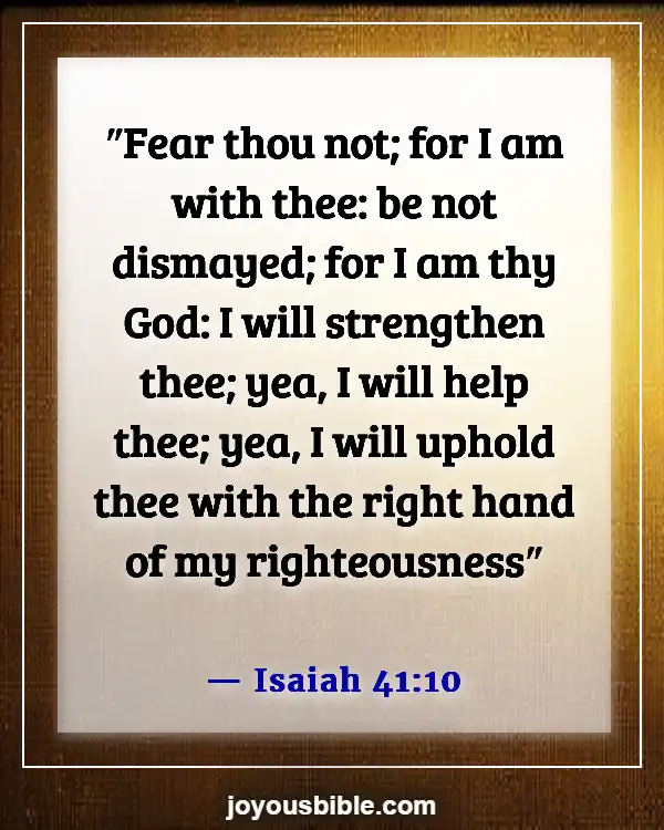 Bible Verses Against Spiritual Attack (Isaiah 41:10)