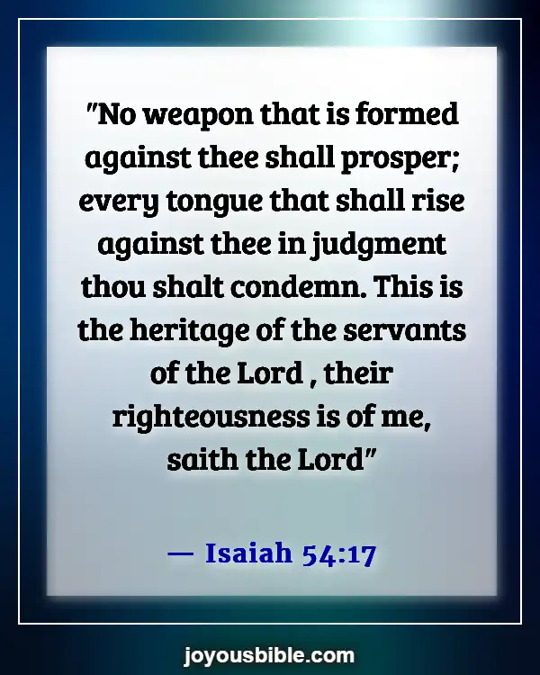 Bible Verses Against Spiritual Attack (Isaiah 54:17)