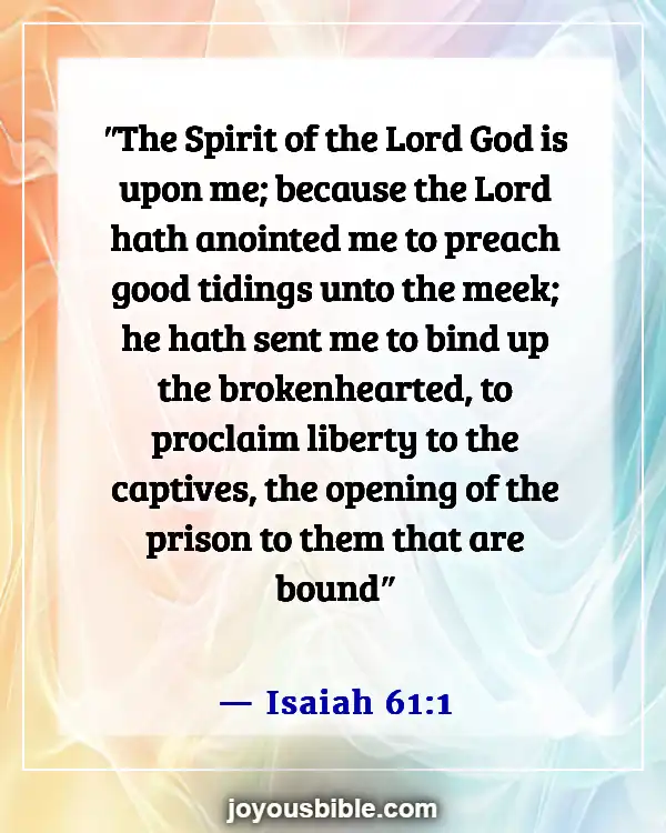 Bible Verse About Broken Hearted (Isaiah 61:1)