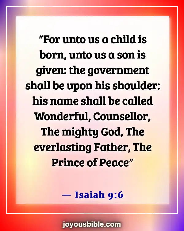 Bible Verses About Peace In The Presence Of God (Isaiah 9:6)