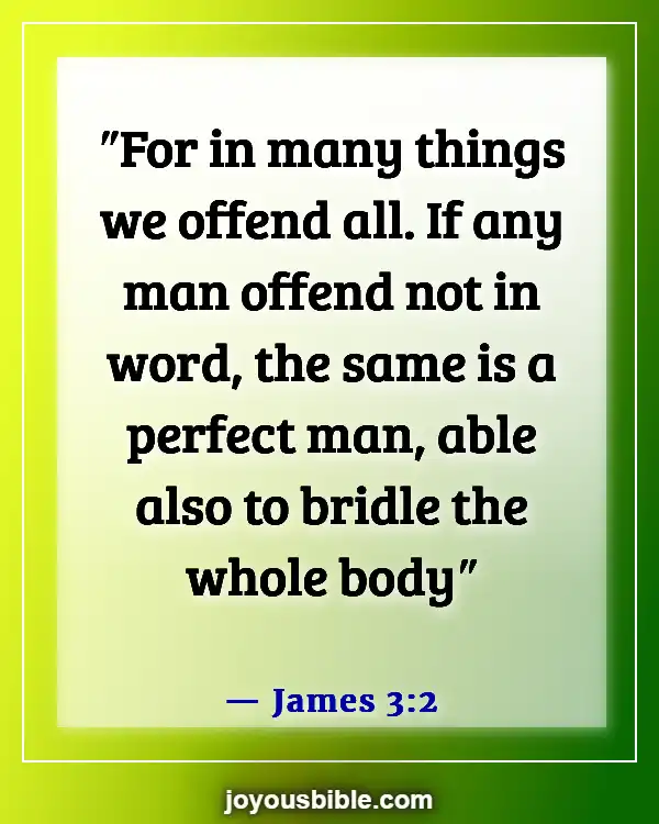 Bible Verses About Human Being Imperfect (James 3:2)