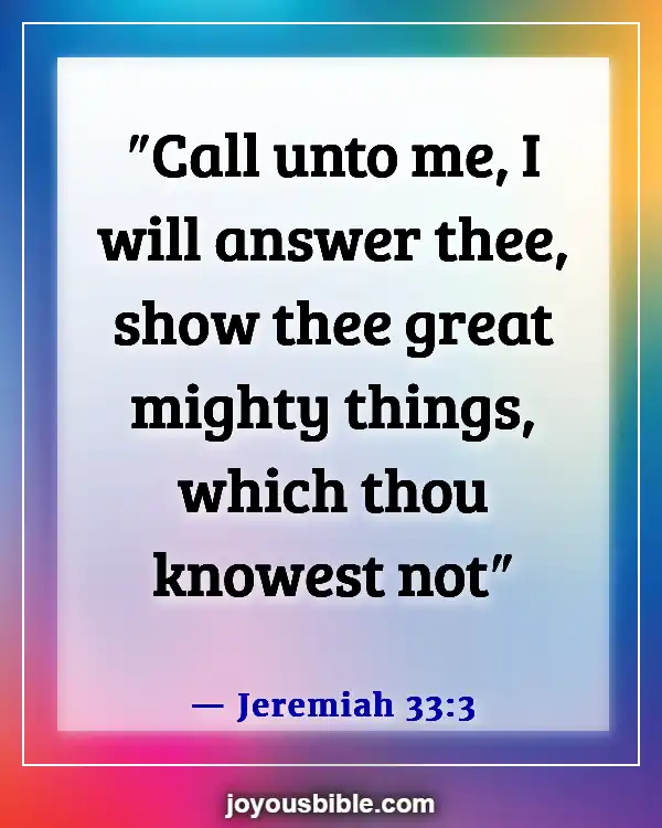 Bible Verses About Asking And Receiving (Jeremiah 33:3)