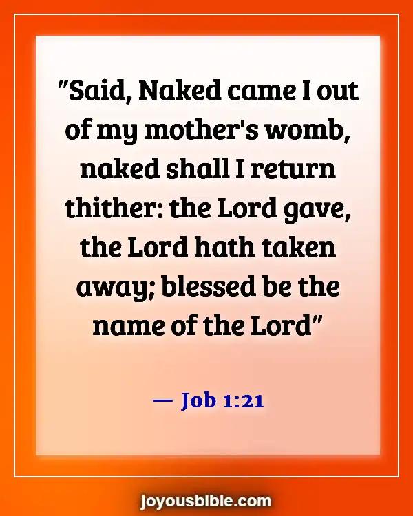 Bible Verses About Why Does God Allow Bad Things To Happen (Job 1:21)