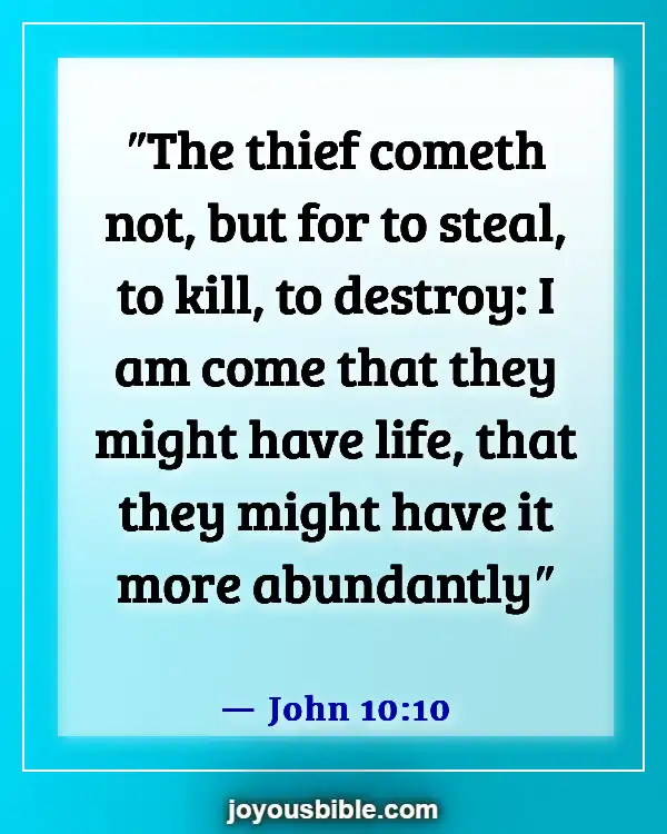 Bible Verses About Living Life More Abundantly (John 10:10)