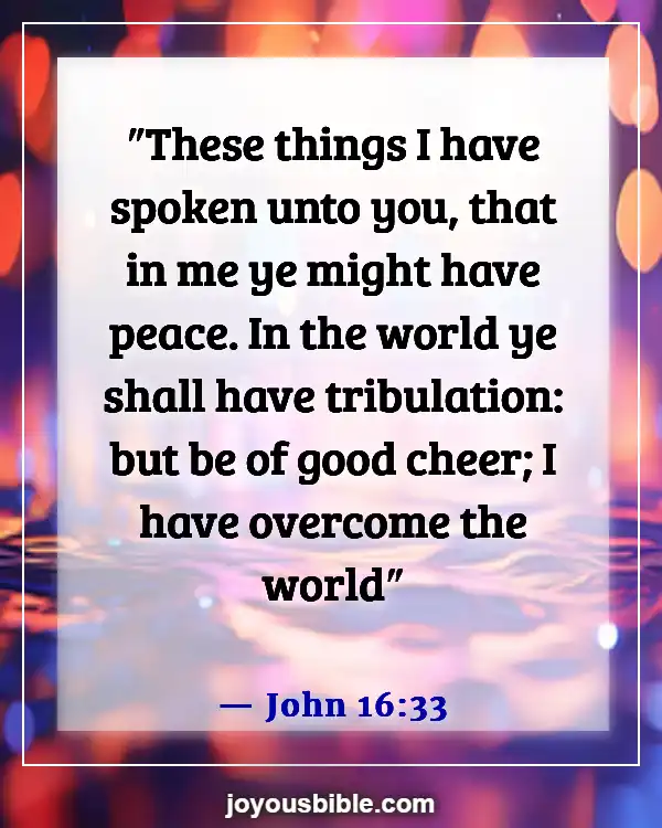 Bible Verses About Peace In The Presence Of God (John 16:33)