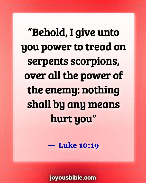 Bible Verses Against Spiritual Attack (Luke 10:19)