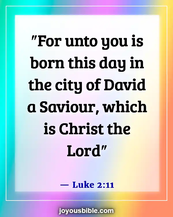 Bible Verses About Joy To The World The Lord Has Come (Luke 2:11)