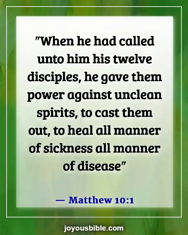 Bible Verses about the Gifts of the Holy Spirit (Matthew 10:1)