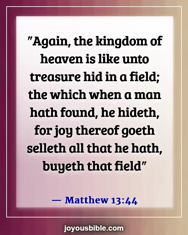 Bible Verses About The Hope Of Heaven (Matthew 13:44)