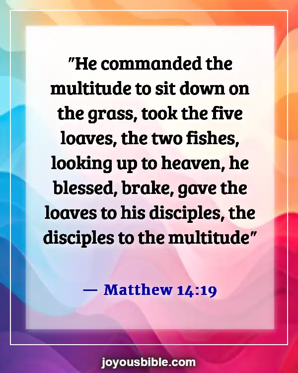 Bible Verses About God’s Powers And Abilities (Matthew 14:19)