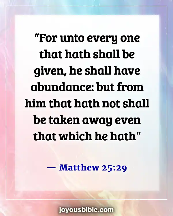 Bible Verses about the Gifts of the Holy Spirit (Matthew 25:29)