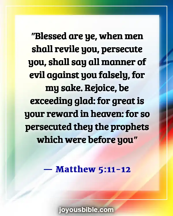 Bible Verses About Being Judged Wrongly (Matthew 5:11-12)