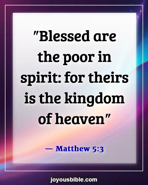 Bible Verses About The Hope Of Heaven (Matthew 5:3)