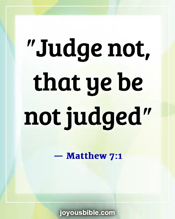 Bible Verses On Gossip Slander And Judging (Matthew 7:1)