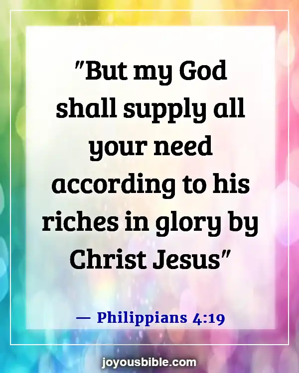 Bible Verses About Providing For Your Family (Philippians 4:19)