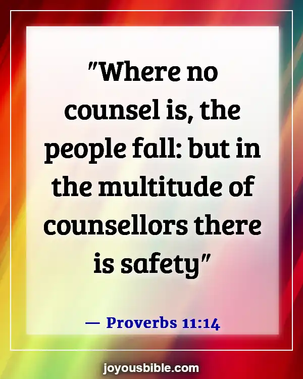 Bible Verses About Guidance In Decision Making (Proverbs 11:14)