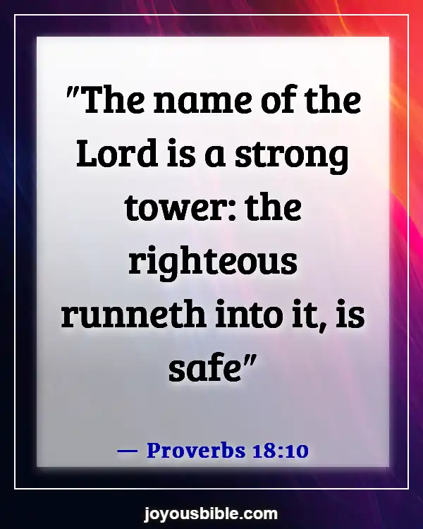 Bible Verses Against Spiritual Attack (Proverbs 18:10)