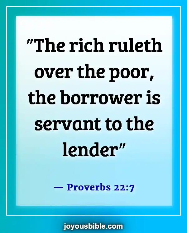 Bible Verses About Providing For Your Family (Proverbs 22:7)