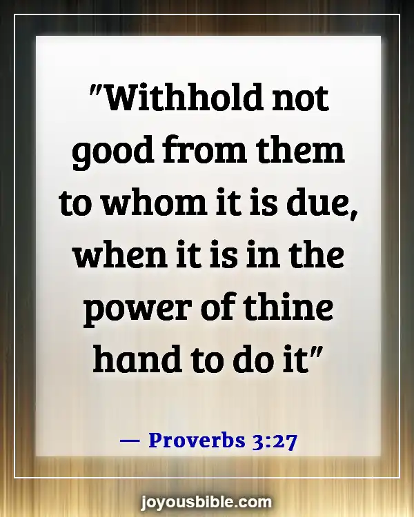 Bible Verses About Helping Others (Proverbs 3:27)