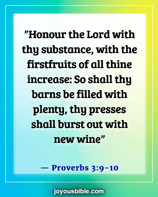 Bible Verses For Business Dedication (Proverbs 3:9-10)