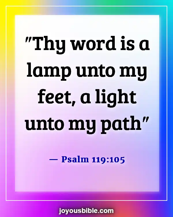 Bible Verses About God Leading Your Path (Psalm 119:105)