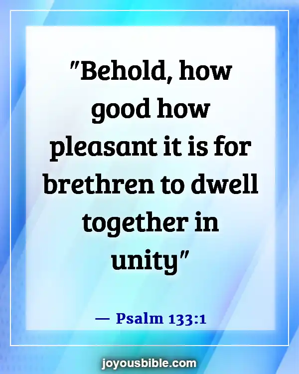 Best Bible Verses For Family Prayer Meeting And Devotion (Psalm 133:1)