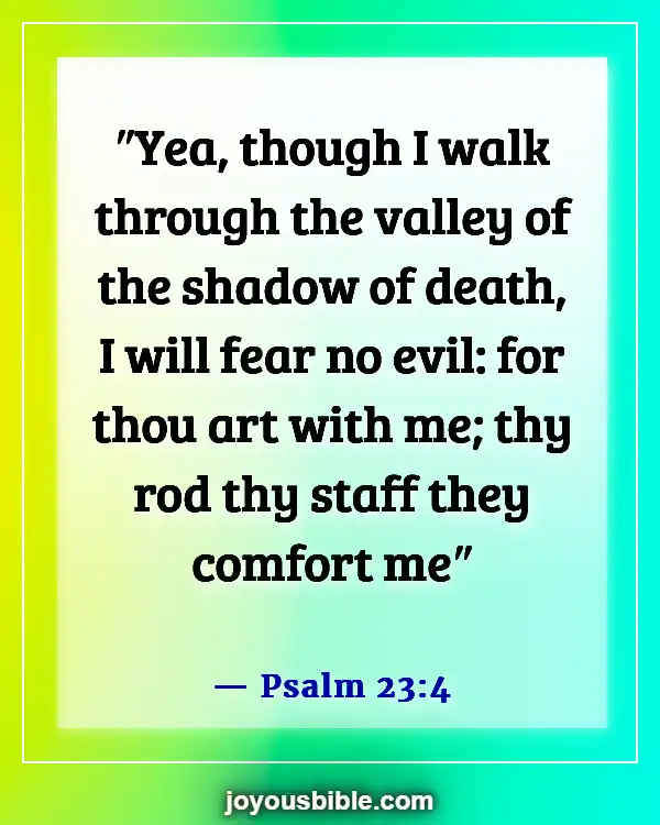 Bible Verses For Unexpected Death Of A Child (Psalm 23:4)