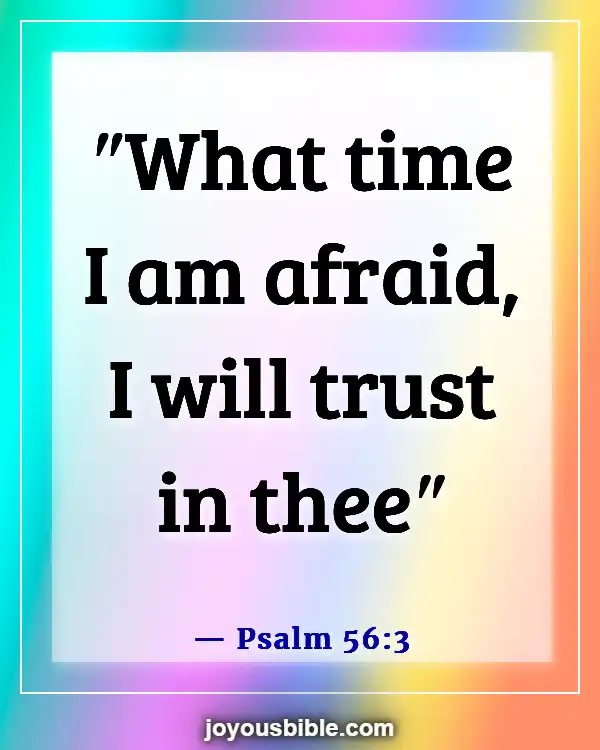 Bible Verses About Worrying About The Future (Psalm 56:3)