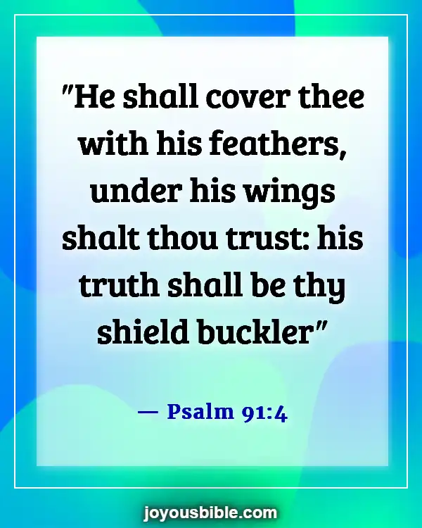 Bible Verses To Protect Your Family From Evil (Psalm 91:4)