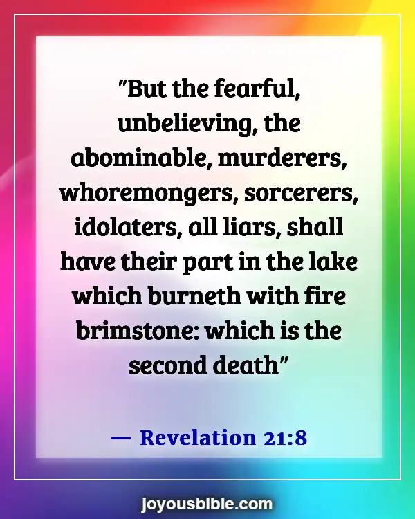 Bible Verses About Hell Being Eternal (Revelation 21:8)