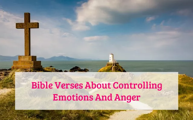 Bible Verses About Controlling Emotions And Anger