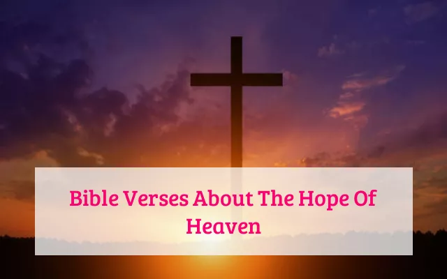 Bible Verses About The Hope Of Heaven